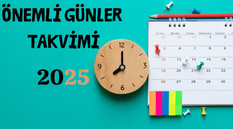 Önemli Günler Takvimi